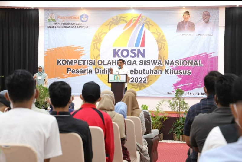 Harapan Kadisdik Aceh untuk Anak Emas di Penutupan KOSN PDBK