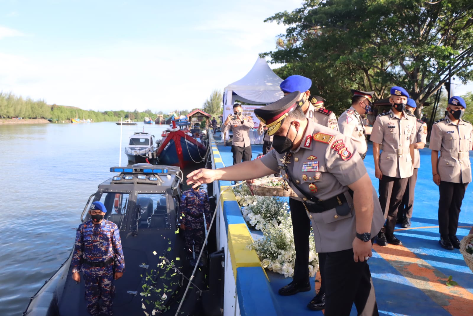 Wakapolda Aceh Pimpin Upacara Tabur Bunga: Momen Terbaik Mendoakan Arwah Pahlawan