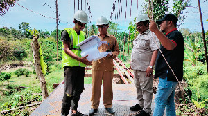 Pemkab Aceh Utara Renovasi Jembatan Penghubung Kecamatan Meurah Mulia dan Nibong