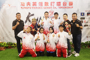 Atlet Wushu KONI Aceh Boyong Enam Medali Kungfu Heroes Malaysia