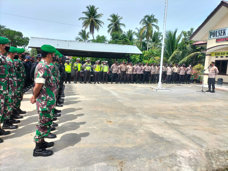 Polres Lhokseumawe Bersama TNI Lakukan Pengamanan Kegiatan Haul Wali Nanggroe