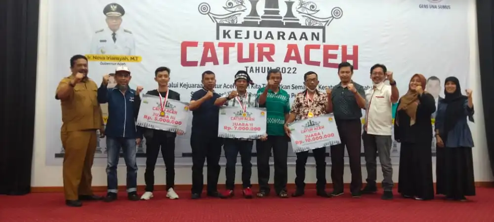 Sarmadoli Rebut Juara Pertama Kejuaraan Catur Aceh 2022