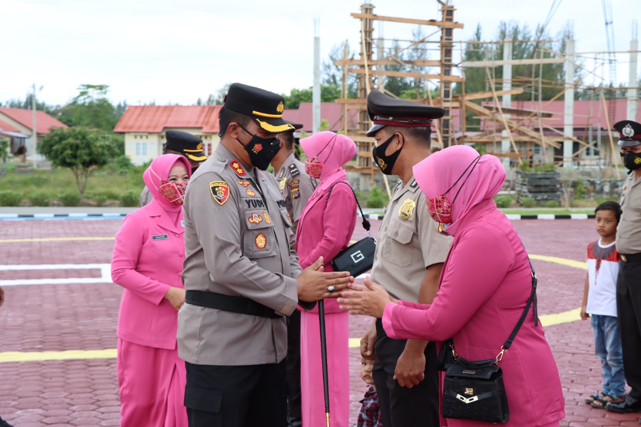 21 Personel Polri di Polres Aceh Jaya Naik Pangkat