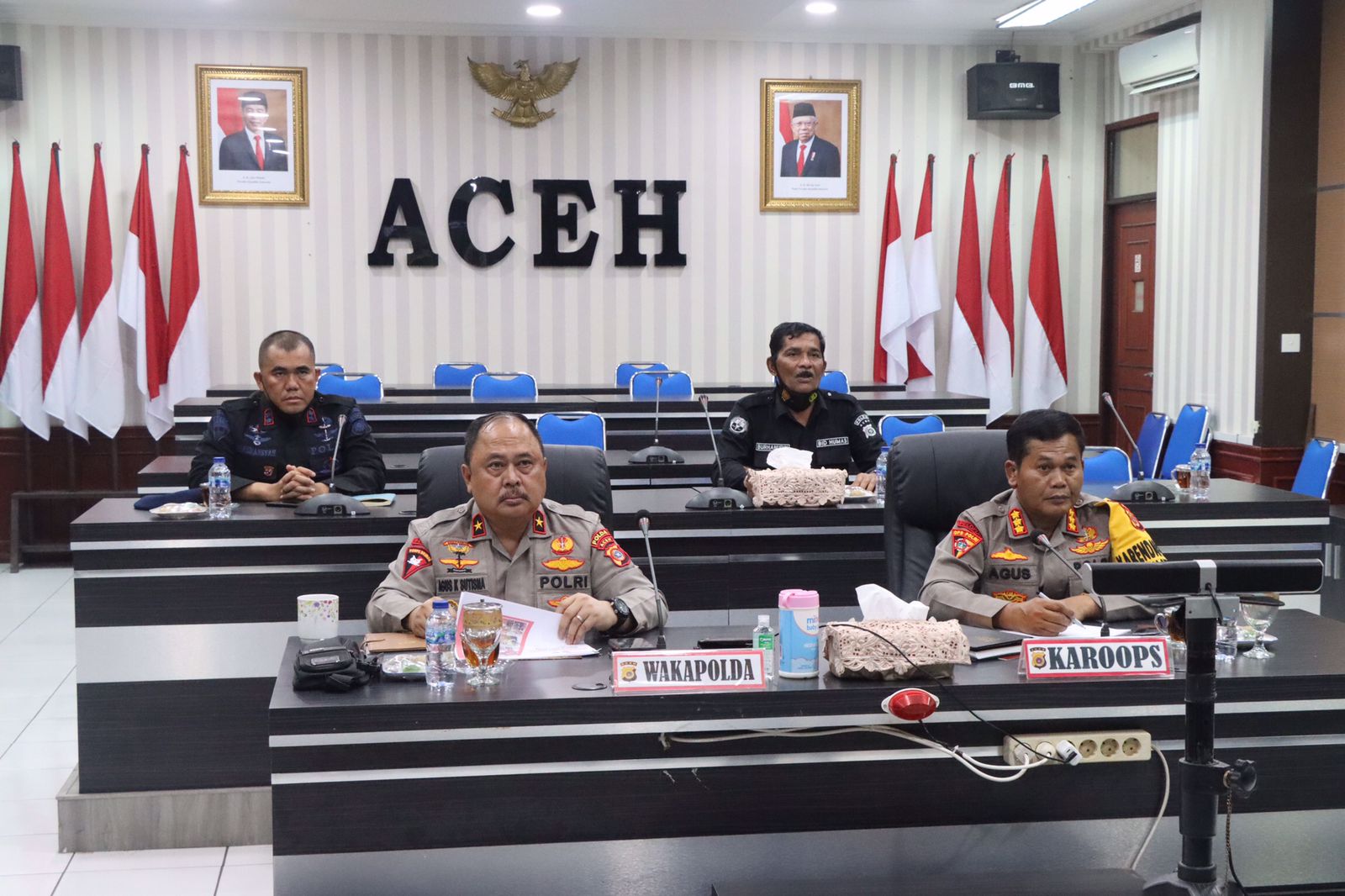 Wakapolda Aceh Ikut Rakor Penanganan PMK bersama BNPB