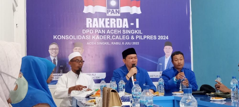 Gelar Rakerda, DPD PAN Aceh Singkil Siap Rebut 4 Kursi DPRK di Pemilu 2024