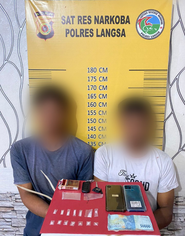 Polisi Amankan Dua Pemuda Yang Lakukan Transaksi Sabu di Aceh Tamiang