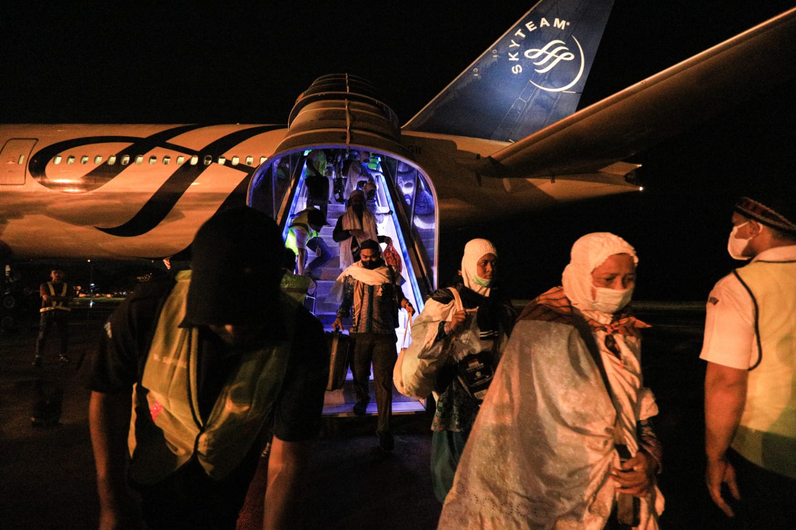 Pemerintah Aceh Sambut Kedatangan Jamaah Haji di Bandara SIM Aceh Besar