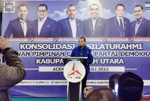 Ketua DPD Demokrat Aceh Konsolidasi di Aceh Utara, Target Menang Pemilu 2024
