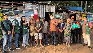 SBI dan Serikat Pekerja BNI Bagikan Sembako di Cianjur