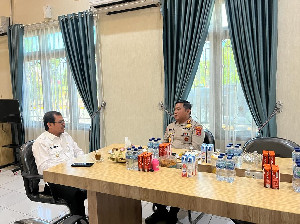 Silaturahmi Dengan Kapolres, Pj Bupati Aceh Utara Minta Dukungan Jaga Kamtibmas