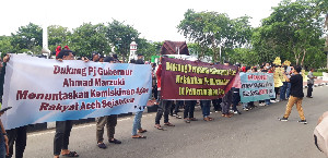 APAM Lakukan Aksi Dukung Pj Gubernur Aceh Achmad Marzuki