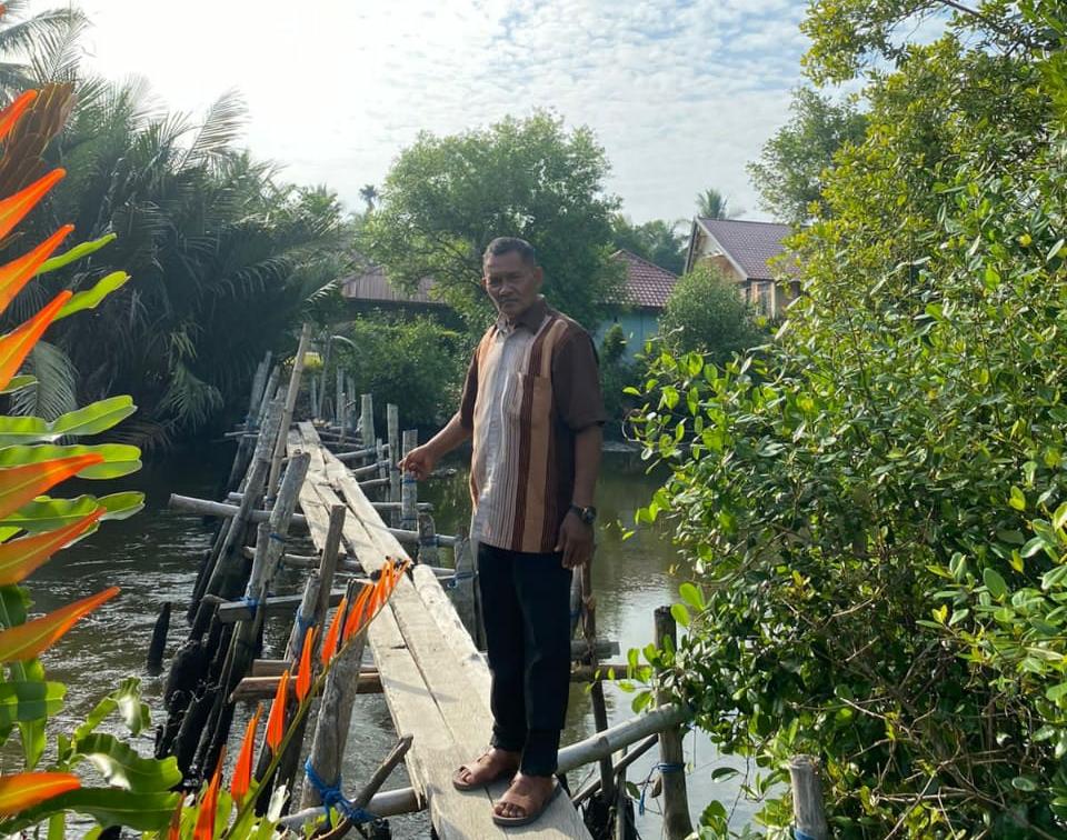 Geuchik Apresiasi Pemkab Aceh Utara Tinjau Lokasi Jembatan Sungai Jambo Aye