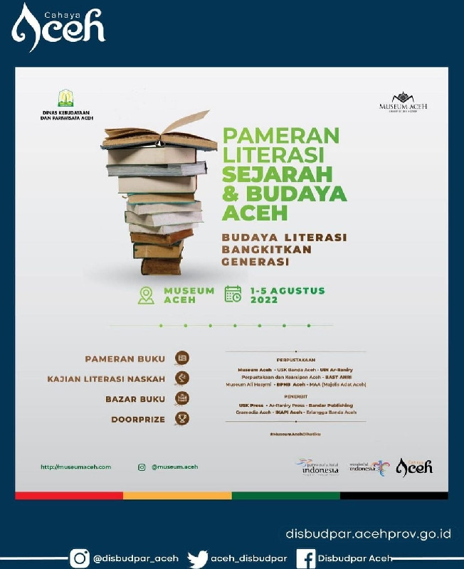 Museum Aceh Bakal Gelar Pameran Literasi Sejarah dan Budaya, Catat Tanggalnya!