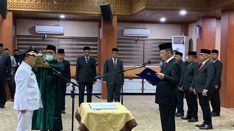 Pj Gubernur Achmad Marzuki Lantik Bakri Siddiq jadi Pj Walikota Banda Aceh