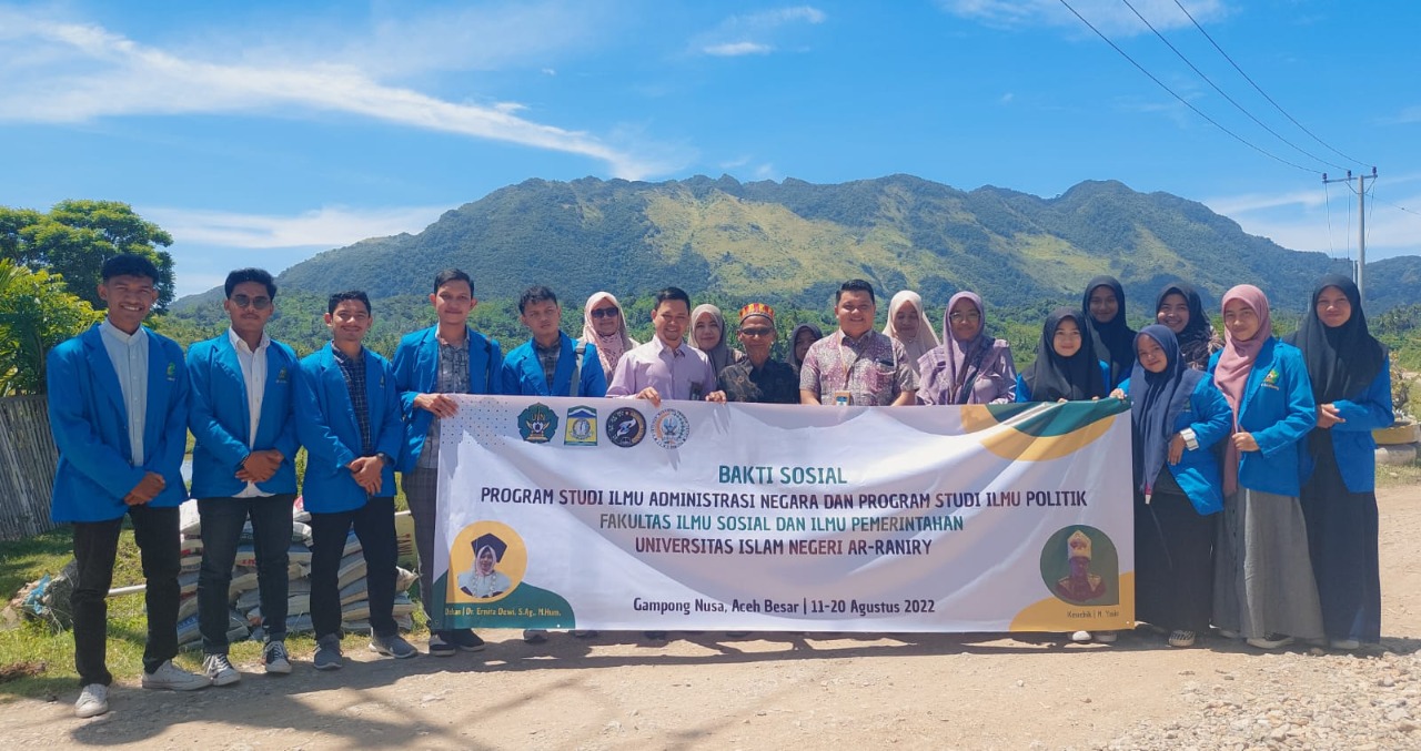 Dosen dan Mahasiswa FISIP UIN Ar Raniry Lakukan Pengabdian di Aceh Besar