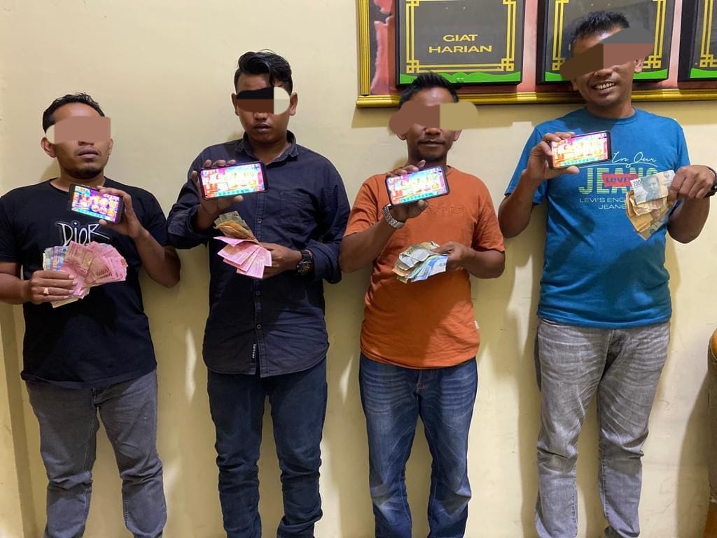 Transaksi Jual Beli Chip, 4 Orang Ditangkap Polisi di Kutablang