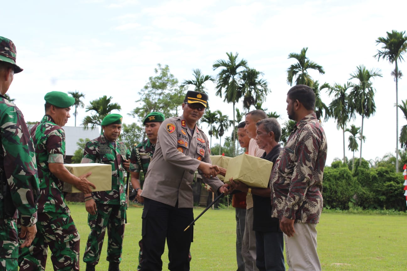 Kapolres Aceh Jaya Hadiri Upacara Penutupan TMMD Ke-144 Kodim 0114/AJ