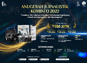 Yuk Daftar! Kompetisi Tahunan Anugerah Jurnalistik Kominfo 2022 Dibuka