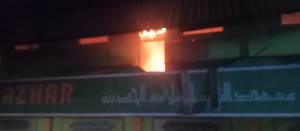 Tiga Ruangan Asrama Putra Pesantren Darul Azhar di Agara Ludes Dilalap Api