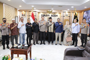 KIP Aceh Audiensi Bersama Kapolda Aceh: Mari Sukseskan Pemilu 2024