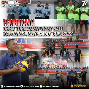 22 Klub Bola Voli Ikut Turnamen Kapolres Aceh Barat Cup
