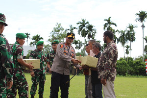 Kapolres Aceh Jaya Hadiri Upacara Penutupan TMMD Ke-144 Kodim 0114/AJ