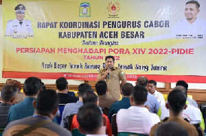 Persiapan Hadapi PORA XIV, Pj Bupati Aceh Besar Rakor dengan Pengurus Cabor