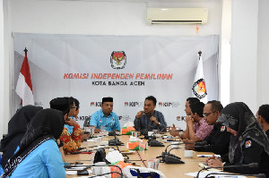 Silaturahmi, Partai Gelora Perkenalkan Struktur Pengurus ke KIP Kota Banda Aceh