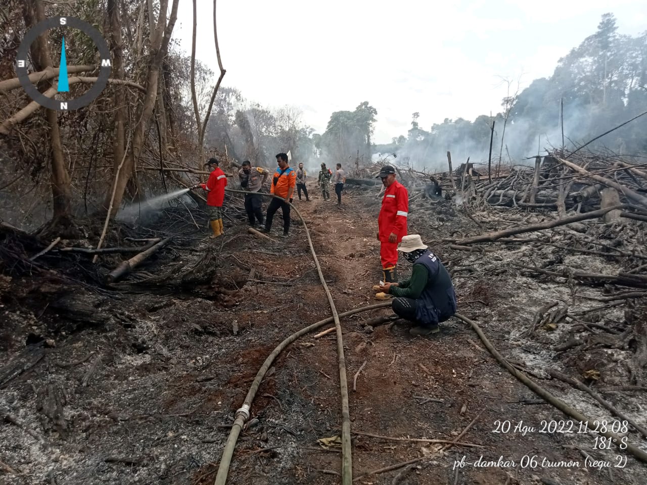 Api Rambah Hutan di Aceh Selatan, Damkar Sulit Masuk Karena Tak Ada Jalan