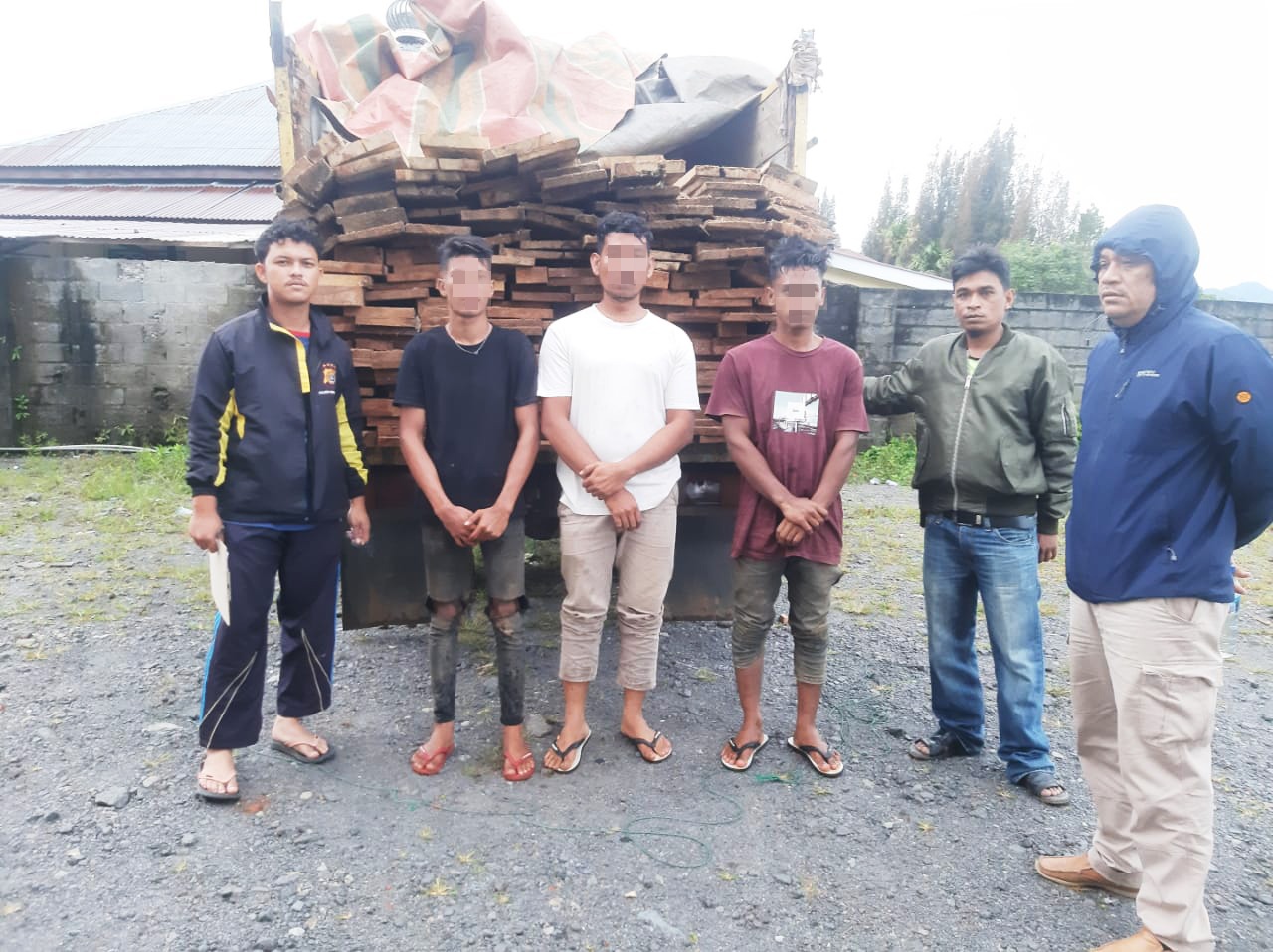 Tiga Tersangka Ilegal Logging Diamankan Polres Bener Meriah