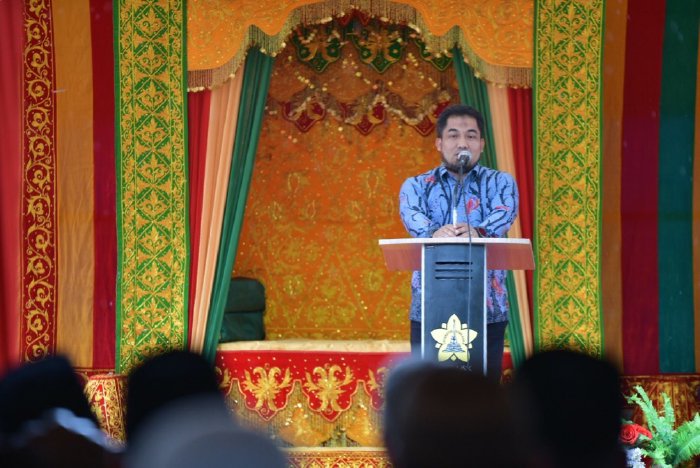 Pj Bupati Aceh Besar, Muhammad Iswanto menghadiri Silaturrahmi dan Peusijuk Rektor UIN-Ar Raniry Periode 2022-2026 di SMA 1 Suka Makmur, Sibreh, Aceh Besar, Sabtu (27/08/2022).
