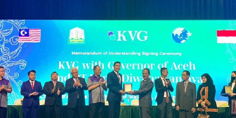 Perusahaan Malaysia KVG Teken Kerja Sama dengan Pemerintah Aceh