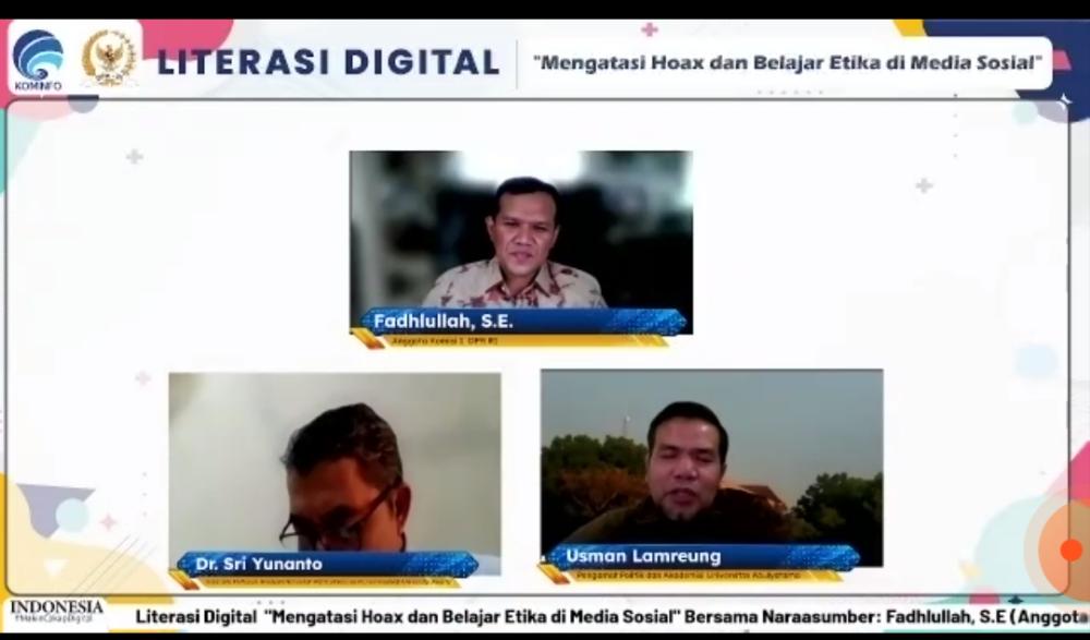 Diskusi Literasi Digital, Jelang Pemilu Isu Politik Dominasi Hoaks di Indonesia