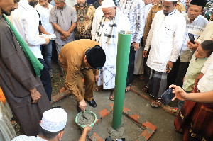 PJ Bupati Aceh Utara Hadiri Peletakan Batu pertama Masjid Meurah Silu