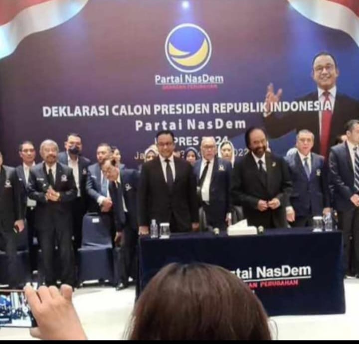 Resmi! Partai NasDem Usung Anies Baswedan Sebagai Capres untuk Pemilu 2024