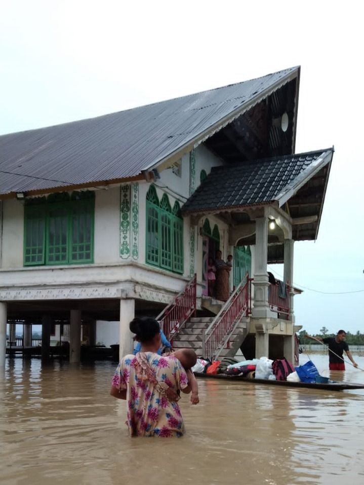 13.708 Jiwa di Aceh Utara Harus Mengungsi Akibat Banjir