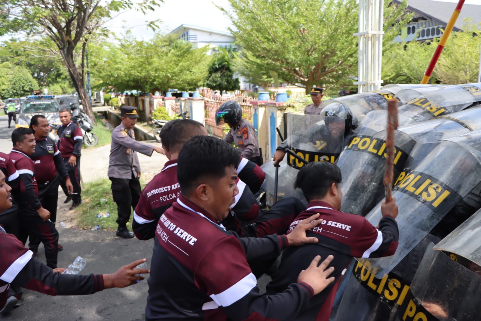 Polres Aceh Barat Gelar Simulasi Pengamanan Aksi Unjuk Rasa