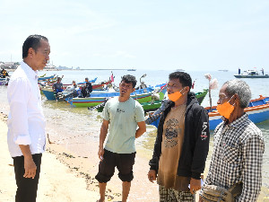 Dialog dengan Para Nelayan, Presiden Serap Keluhan Nelayan di Bangka Barat