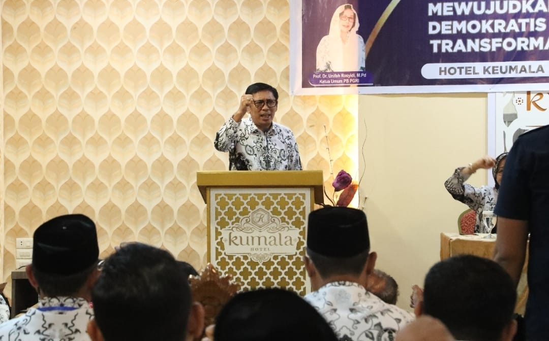 Sebagai Wadah Persatuan, Alhudri Dorong PGRI Aceh Tingkatkan Kompetensi Guru