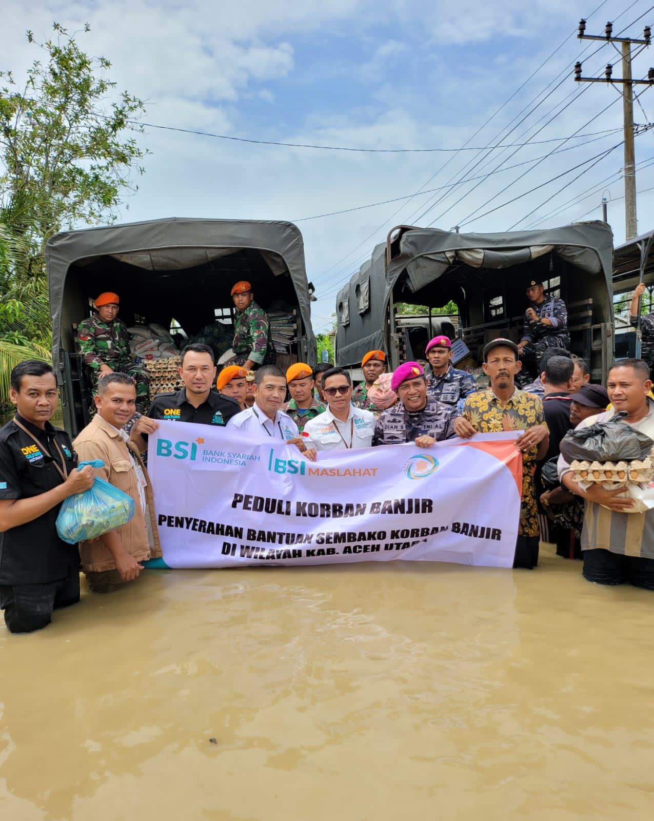 Bank Syariah Indonesia Salurkan Bantuan Bagi Korban Banjir Bandang di Aceh Utara