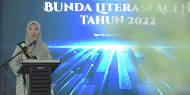 Ayu Marzuki Dikukuhkan Sebagai Bunda Literasi Aceh Tahun 2022