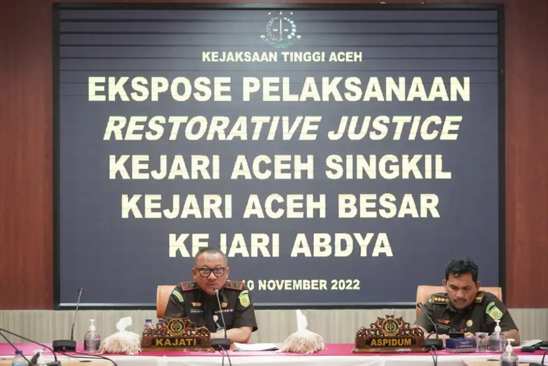 Melalui Restorative Justice, Kejagung Setujui Empat Kasus di Aceh Dihentikan