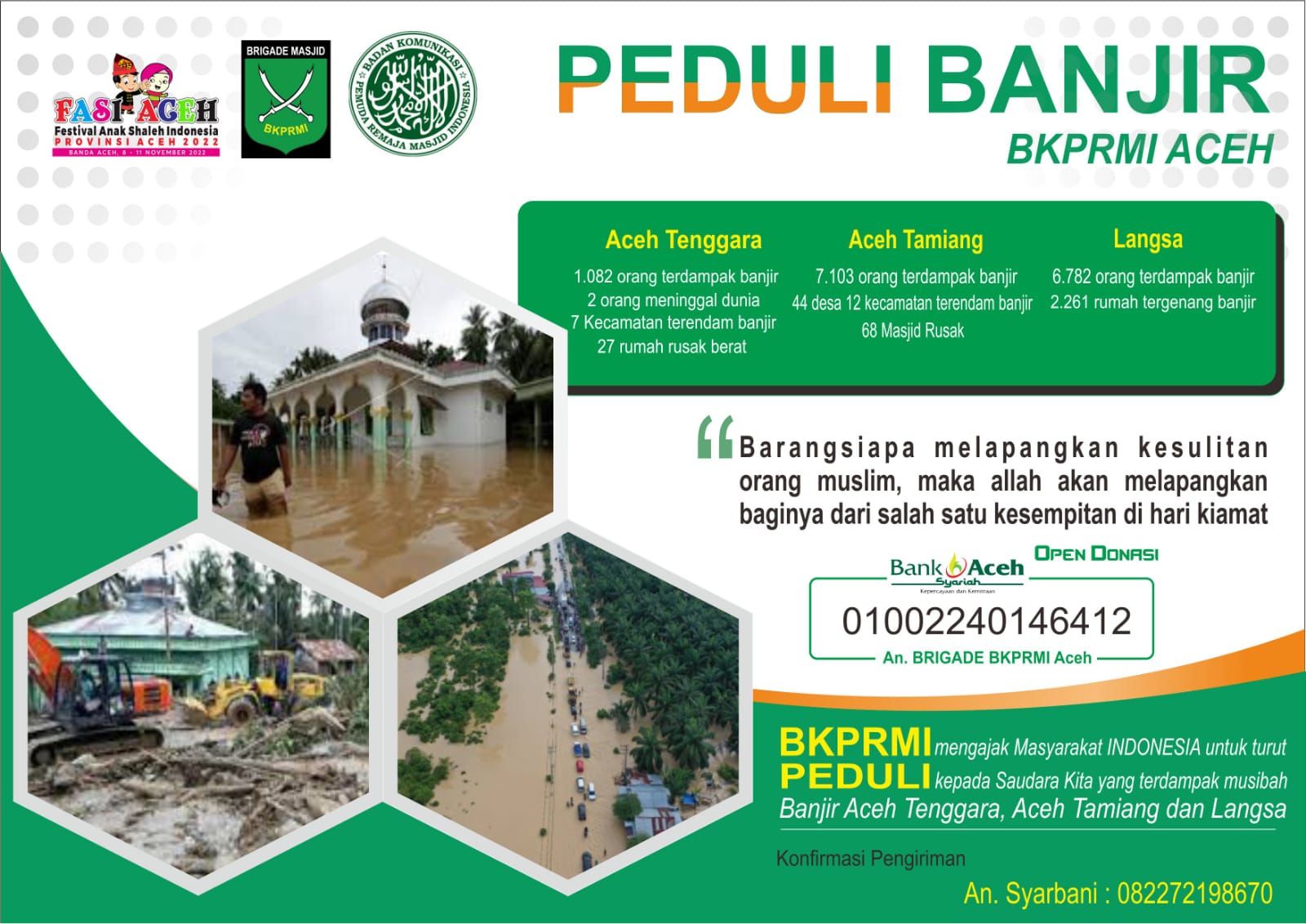 BKPRMI Aceh Galang Dana Untuk Korban Banjir di Arena FASI Provinsi