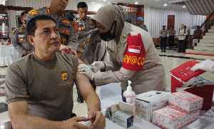Kapolda Aceh dan PJU Vaksin Booster Dosis II