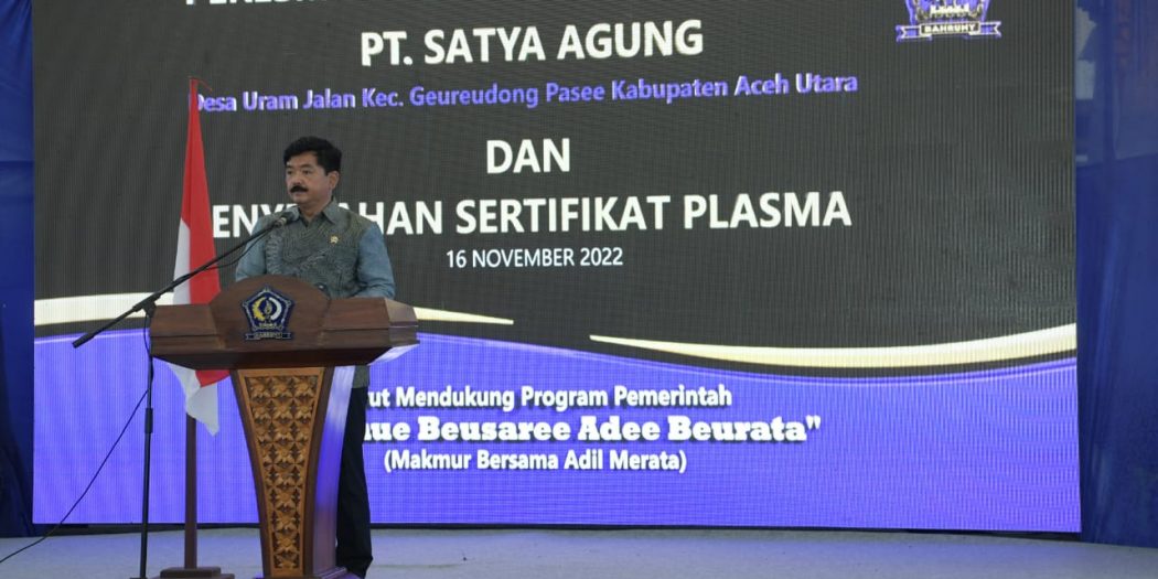 Menteri ATR/BPN Secara Terbuka Nyatakan Dukungan untuk Achmad Marzuki Membangun Aceh