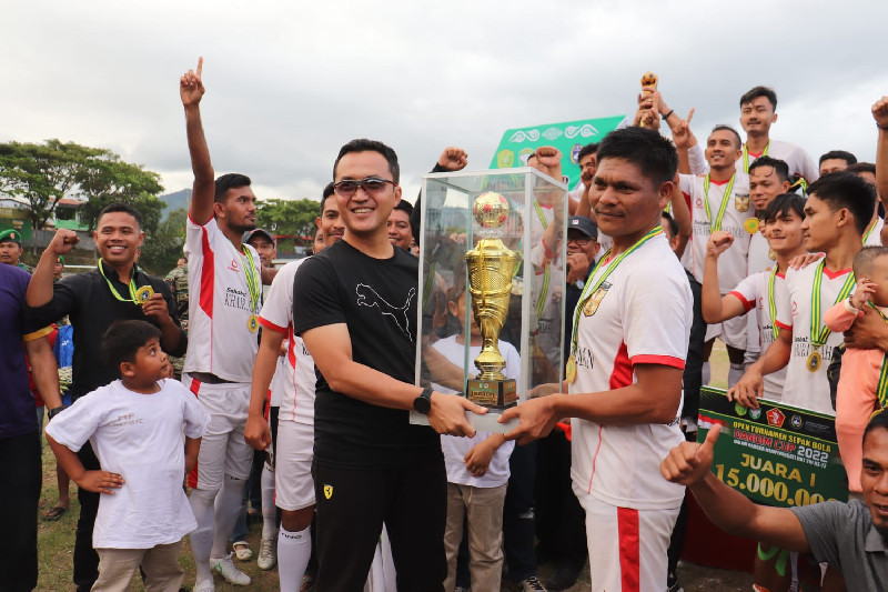 Takengon Timur FC Juara Dandim Cup Tahun 2022