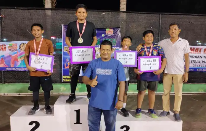 Kejuaraan Tenis Lapangan Junior ke-III Se Aceh 2022 Dapat Pengakuan dari TDP