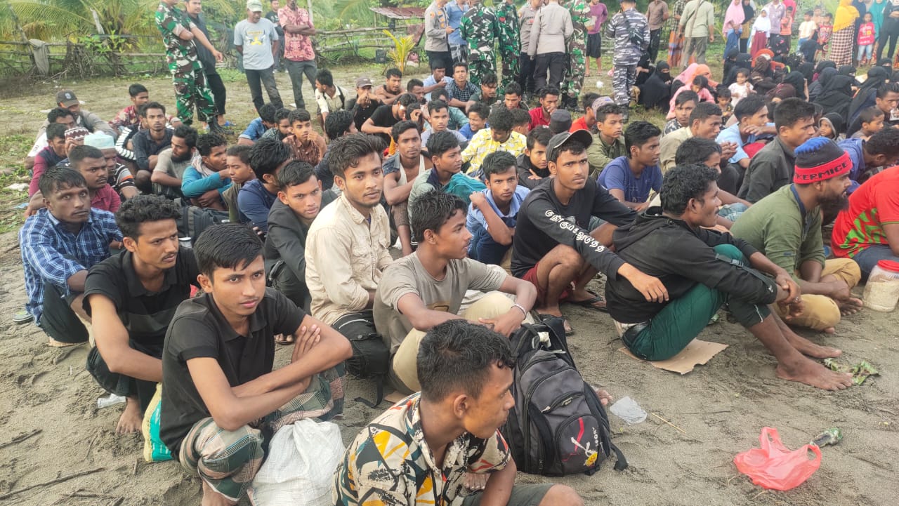 110 Warga Rohingya Terdampar di Aceh Utara