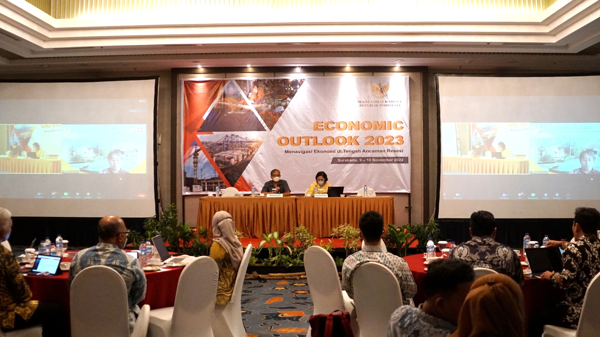 Navigasi Ekonomi di Tengah Ancaman Resesi, Setkab Gelar DKT Outlook Ekonomi Indonesia 2023