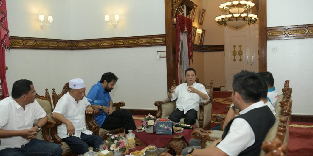 Jelang Pembukaan PORA Pidie, Pj Gubernur Terima Kunjungan Pengurus KONI Aceh